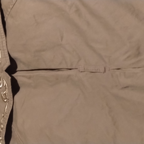 Venezia Woman's Coat 100% Cotton Size 26/28 Color: Light Brown - Picture 11 of 15